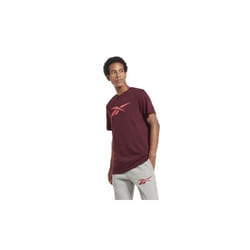 T-shirt homme - REEBOK - Logo Tee - Bordeaux - 100% coton - Manches courtes