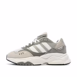 Baskets Blanche/Grise Fille Adidas Retropy F90