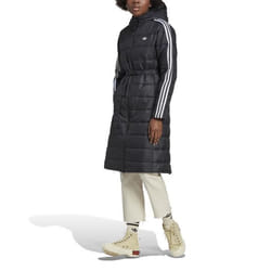 Veste pour Femme Hooded Premium Long Slim Noir - ADIDAS - HK5253