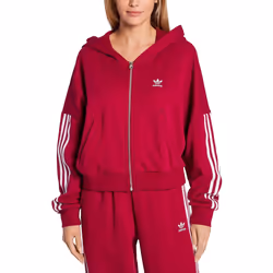 Sweat Zippé Rose Femme Adidas Hoodie