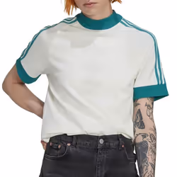T-shirt Blanc/Vert Femme Adidas HM1540