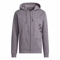 Sweat Violet Homme Adidas M Q4 Bl Fz Hd
