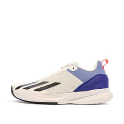 Chaussures de Tennis Blanche/Bleu Homme Adidas Courtflash