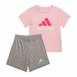 Ensemble short et t-shirt en coton bio Essentials en Rose