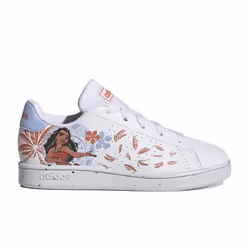 Chaussures pour Fille - ADIDAS - Advantage Moana K - Blanc - Lacets - Synthétique