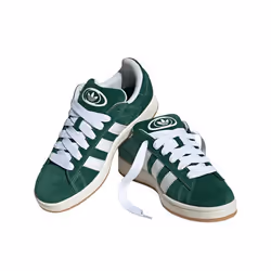 Chaussures Adidas Campus 00S Homme - Cuir - Vert - Lacets