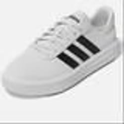 Chaussures pour Femme Adidas Court Platform HQ4532 Blanc - Marque ADIDAS - Lacets - Synthétique - Plat