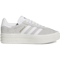 Chaussures Adidas Gazelle Bold W pour Femme - Gris - Lacets - Plat - Cuir
