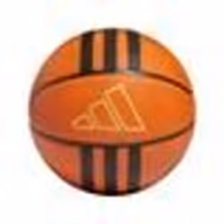 Ballon de basket adidas 3-Stripes Rubber X3 - Orange - Mixte