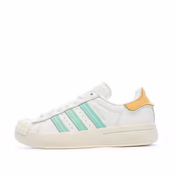 Baskets Blanche/Verte Femme Adidas Superstar Ayoon