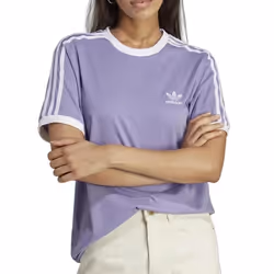 Short Mauve Femme Adidas Stripes