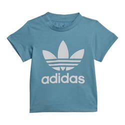 T-shirt Bleu Garçon Adidas Trefoil