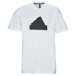 T-shirt droit coton Adidas blanc - ADIDAS - Droite - Manches courtes - 100% Coton