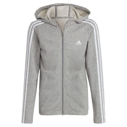 Sweatshirt - ADIDAS - G 3s FZ HD - Gris moyen - Manches longues - Capuche avec zip