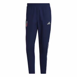 Pantalon de football Adidas Italy Figc pour homme - Bleu Dkblue - Écusson italien à transfert thermique