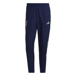 Pantalon de football Adidas Italy Figc pour homme - Bleu Dkblue - Écusson italien à transfert thermique