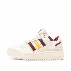 Baskets Blanc/Bordeaux Femme Adidas Forum Bold Stripes