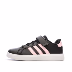 Baskets Noires/Roses Fille Adidas Grand Court 2.0