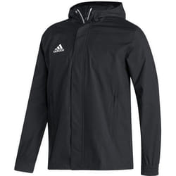Veste de pluie Adidas pour Hommes - Noir/Blanc - Coupe standard - Résistant à leau - Nylon