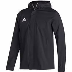 Veste de pluie Adidas pour Hommes - Noir/Blanc - Coupe standard - Résistant à leau - Nylon