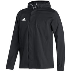Veste de pluie Adidas pour Hommes - Noir/Blanc - Coupe standard - Résistant à leau - Nylon