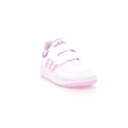 CHAUSSURES MULTISPORT BASKETS ADIDAS HOOPS 3.0 CF I IF7734 POUR FILLES COULEUR BLANC/ROSE