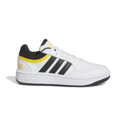 Chaussures de Basket-ball ADIDAS Hoops Blanc - Mixte/Enfant - Respirant