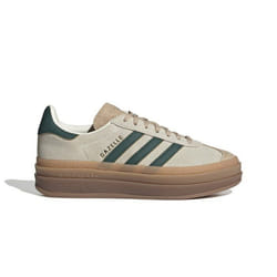 Chaussures Femme Adidas Gazelle Bold W - Blanc - Cuir - Lacets