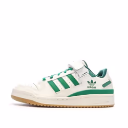 Baskets Blanches/Vertes Homme Adidas Forum
