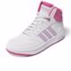 Chaussures Adidas Hoops 3.0 Mid K pour Fille - Blanc - Basket-ball - Multisport - Indoor