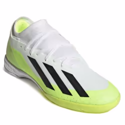 Chaussures ADIDAS X Crazyfast.3 Indoor BlancVert clair - Homme/Adulte