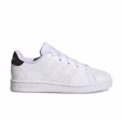 Chaussures Adidas Advantage K pour - Blanc - Talon Plat - Lacets