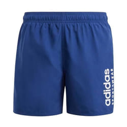 Short Bleu Garçon Adidas Ess L Clx