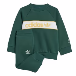 Survêtement Vert/Blanc Garçon Adidas Crew Set