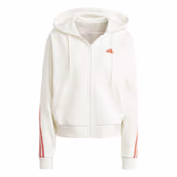 Veste à capuche zippée 3 bandes Future Icons en Blanc
