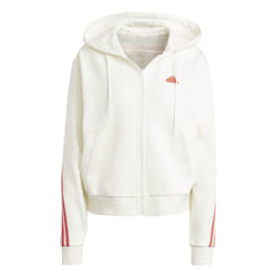 Veste à capuche zippée 3 bandes Future Icons en Blanc