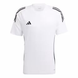 Chemise - ADIDAS - Tiro 24 Jersey IS1019 - Homme - Blanc - Coupe ajustée - Manches courtes