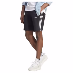 Short en Polaire 3 Bandes pour Homme - Adidas - Noir - Respirant