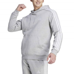 Sweat à Capuche Homme Adidas Essentials Fleece 3-Stripes Gris IJ6474