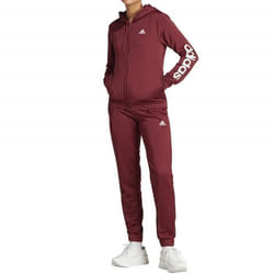 Survêtement Femme Adidas Linear Rouge - Manches Longues - Multisport Indoor - Respirant