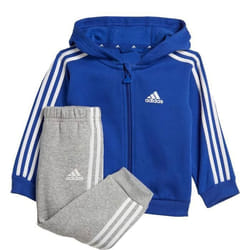 Ensemble de survêtement Bleu/Gris Garçon Adidas 3s Fz Fl
