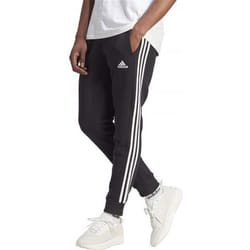 Pantalon fuselé molleton 3 bandes Essentials en Noir