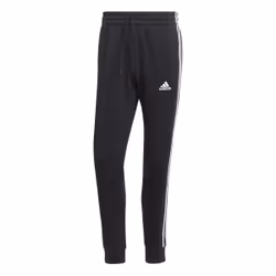 Pantalon fuselé molleton 3 bandes Essentials en Noir