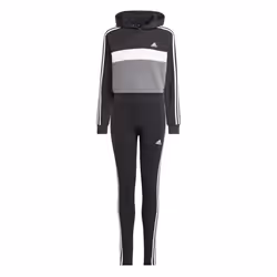 Ensemble legging molleton colorblock 3 bandes Tiberio Enfants en Noir