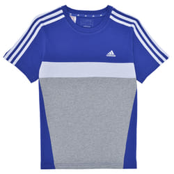 T-shirt coton Tiberio 3 bandes Colorblock Enfants en Bleu