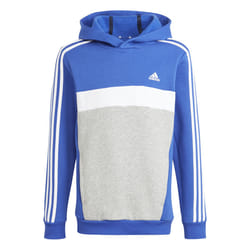 Sweat-shirt à capuche molleton Tiberio 3 bandes Colorblock Enfants en Bleu