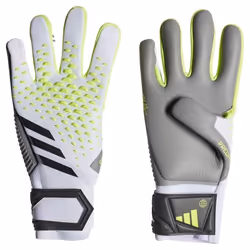 Gants de football - adidas - Predator - Blanc-Citron Vert-Noir - Respirant - Mixte