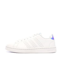Baskets Blanches/Bleu Femme Adidas Advantage17