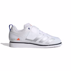 Chaussures de musculation Adidas Powerlift 5 - Homme - Blanc - Canvas - Lacets