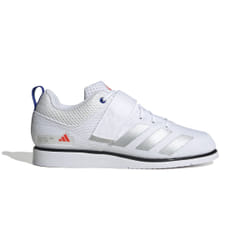 Chaussures de musculation Adidas Powerlift 5 - Homme - Blanc - Canvas - Lacets